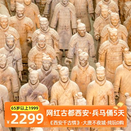 【尋秦記】直飛西安5天<秦始皇陵兵馬俑·大唐芙蓉園·大明宮·大慈恩寺 西安博物院·大雁塔·明城墻>【夢回秦唐時 · 長安夜未央】直飛西安·廣東獨(dú)立成團(tuán)·不拼全國散·0購物·全程一車一