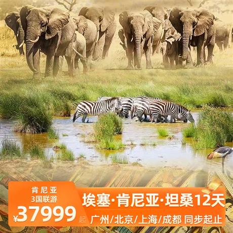 “埃”上肯坦 3 國聯游埃塞、肯尼亞、坦桑 12天